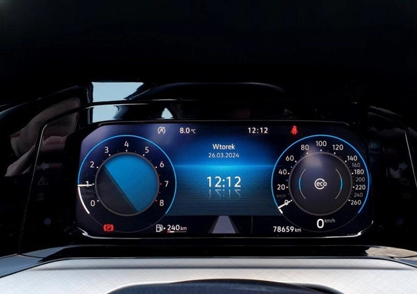 Volkswagen Golf cena 72900 przebieg: 78659, rok produkcji 2021 z Błażowa małe 407